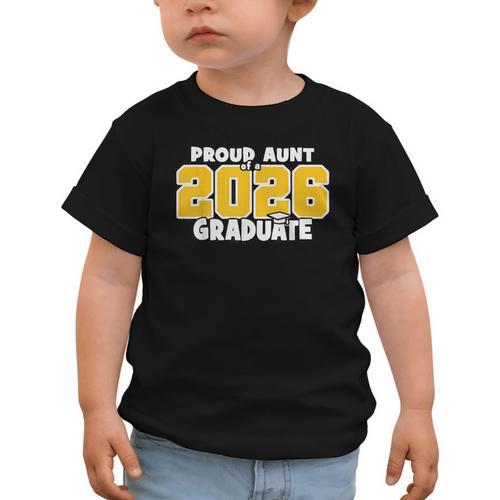Proud Aunt Of 2026 Graduate Matching Back To School GY Graphic Toddler T-Shirt - Savourry