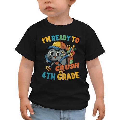 Ready For 4th Grade First Day Back To School Students Graphic Toddler T-Shirt - Savourry