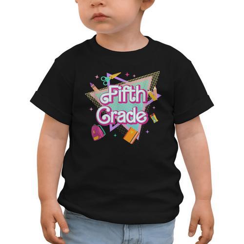 Retro 90s 5th Grade Back To School First Day Of Fifth Grade Graphic Toddler T-Shirt - Savourry
