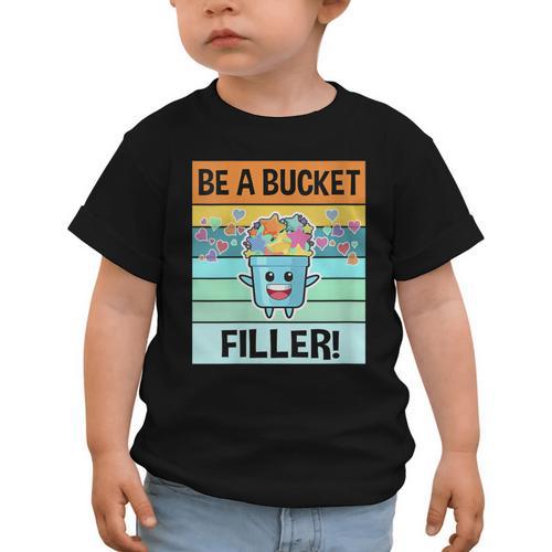 Retro Be A Bucket Filler Shirt Back To School Shirt Graphic Toddler T-Shirt - Savourry