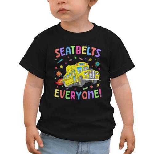 Seatbelt School Bus Driver Everyone Back To School Graphic Toddler T-Shirt - Savourry