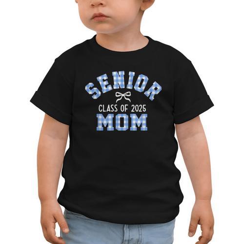 Senior 2025 Class Of 2025 Senior Mom Bow Back To School Graphic Toddler T-Shirt - Savourry