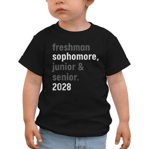 Sophomore Class Of 2028 Shirt Back To School High School Tee Graphic Toddler T-Shirt - Savourry