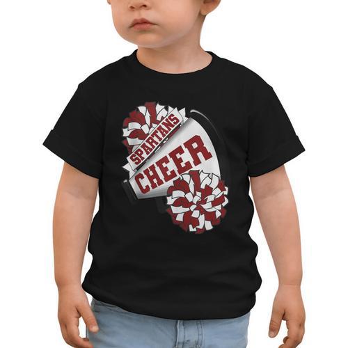 Spartans Cheer Back To School Cheerleading Spirit M Graphic Toddler T-Shirt - Savourry