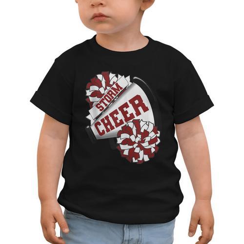 Storm Cheer Back To School Cheerleading Spirit M Graphic Toddler T-Shirt - Savourry