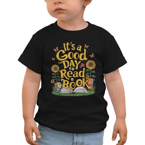Student It's A Good Day To Read a Book Back To School Graphic Toddler T-Shirt - Savourry
