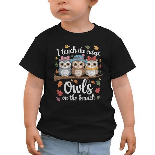Teaching Owls On The Branch Back To School Graphic Toddler T-Shirt - Savourry