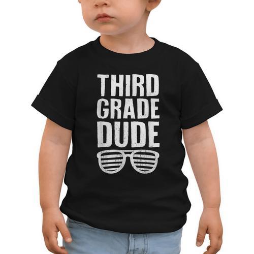 Third Grade Dude First Day Back To School Boys Kids Graphic Toddler T-Shirt - Savourry