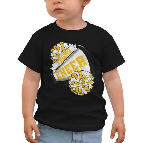 Tigers Cheer Back To School Cheerleading Spirit GY Graphic Toddler T-Shirt - Savourry