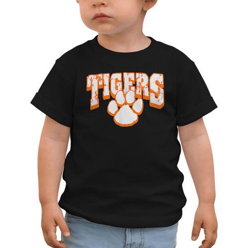 Tigers School Spirit Mascot Back To School Orange Graphic Toddler T-Shirt - Savourry