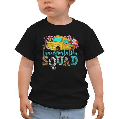Transportation Squad Bus Driver School Bus Back To School Graphic Toddler T-Shirt - Savourry