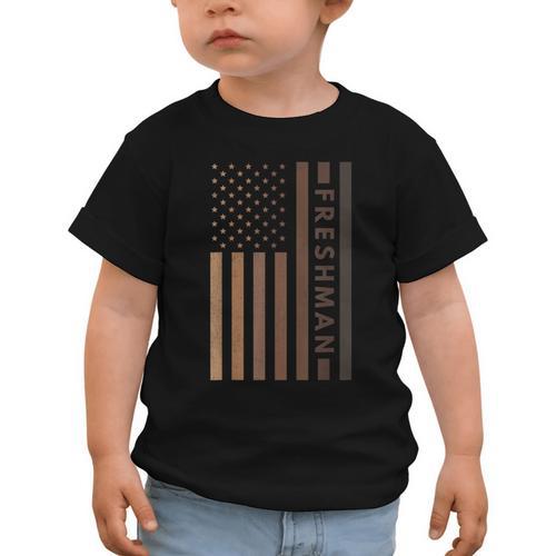 USA Flag Freshman 9th Ninth Grade Back To School Juneteenth Graphic Toddler T-Shirt - Savourry
