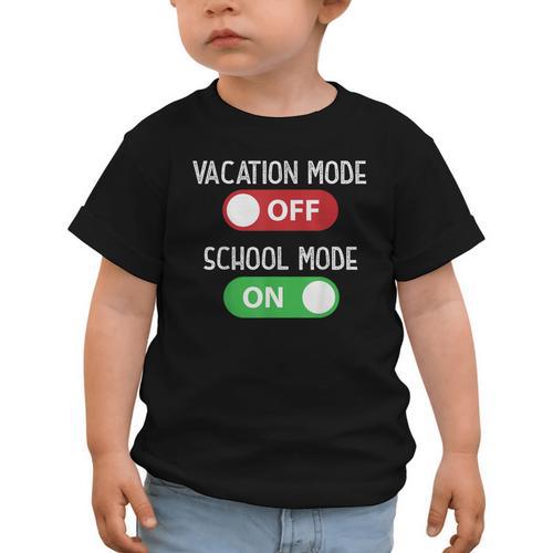Vacation Mode Off School Mode On Back To School Switch Graphic Toddler T-Shirt - Savourry