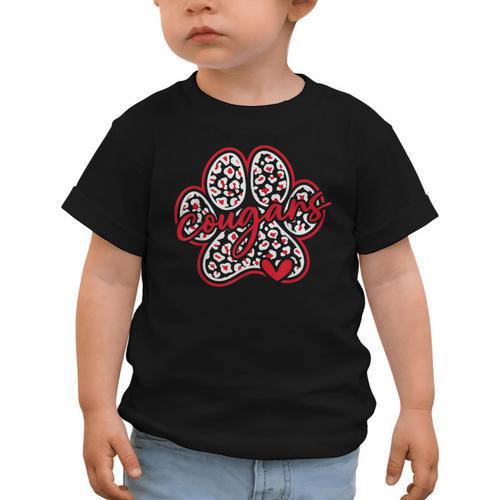 Vintage Cougars School Sports Team Spirit Back To School Graphic Toddler T-Shirt - Savourry