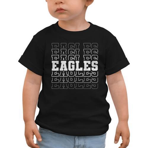 Vintage Eagles High School Go Eagles Pride Back To School Graphic Toddler T-Shirt - Savourry