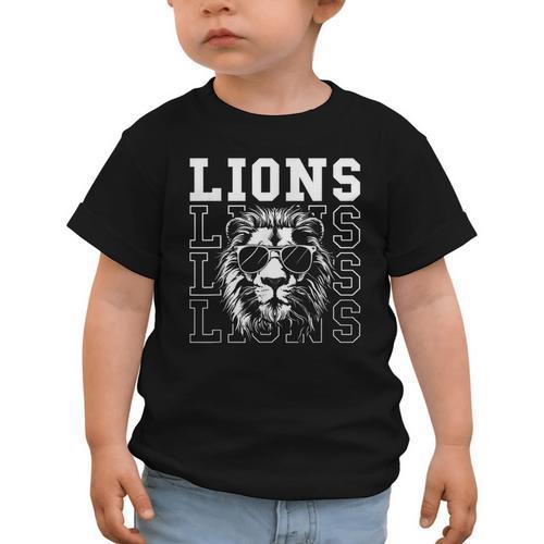 Vintage Lions School Spirit Fan Team Back To School Graphic Toddler T-Shirt - Savourry