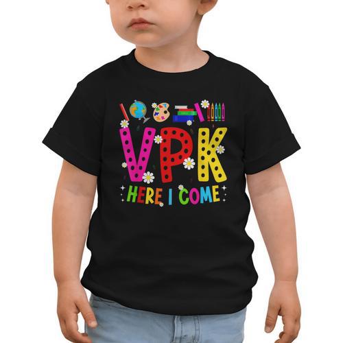 VPK Here I Come First Day Of VPK Back To School VPK Graphic Toddler T-Shirt - Savourry
