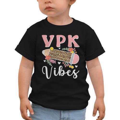 VPK Vibes First Day Of VPK Back To School Graphic Toddler T-Shirt - Savourry