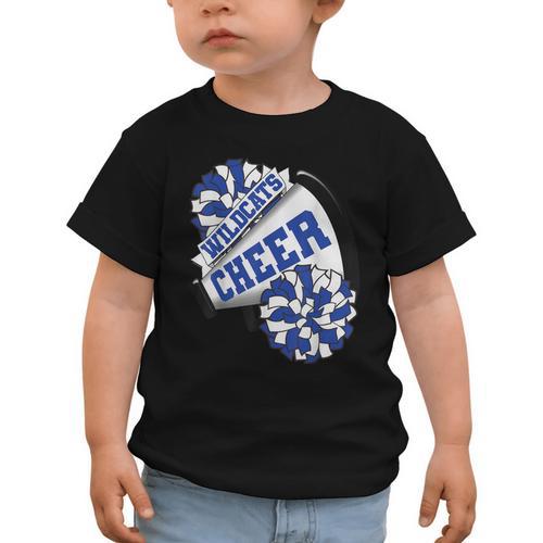 Wildcats Cheer Back To School Cheerleading Spirit B Graphic Toddler T-Shirt - Savourry