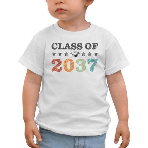 Class Of 2037 Grow With Me Back To School Graduation Graphic Toddler T-Shirt - Savourry
