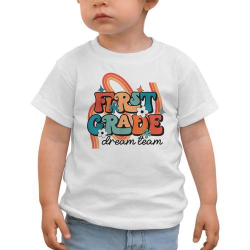 First Grade Dream Team First Day Of 1st Grade Back To School Graphic Toddler T-Shirt - Savourry