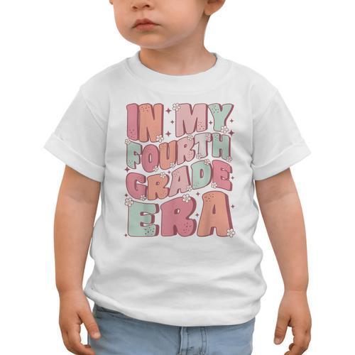 In My Fourth Grade Era Cute Groovy 4th Grade Back To School Graphic Toddler T-Shirt - Savourry