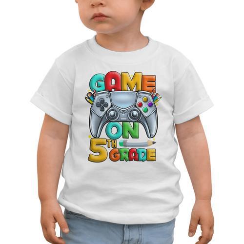 Game On 5th Grade Back To School 5th Grade Level Unlocked Performance Graphic Toddler T-Shirt - Savourry