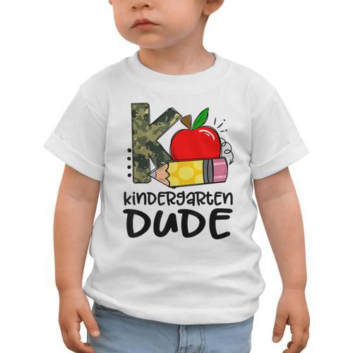 Kindergarten Dude Student Kindergarten Squad Back To School Graphic Toddler T-Shirt - Savourry
