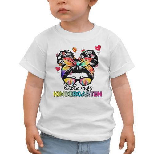 Little Miss Kindergarten Back To School Kindergarten Girls Graphic Toddler T-Shirt - Savourry