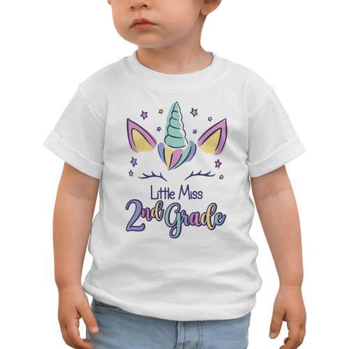 Little Miss Second Grade 2025 2nd Grade Back To School Graphic Toddler T-Shirt - Savourry