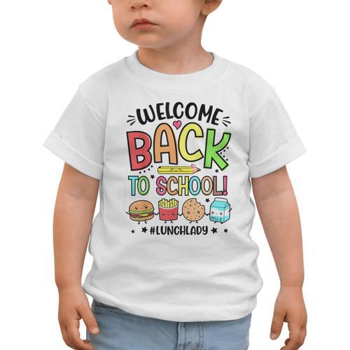 Lunch Lady Welcome Back To School 1st Day Of School Graphic Toddler T-Shirt - Savourry