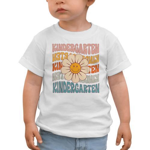 Retro Kindergarten Daisy Colorful Back To School Student Kid Graphic Toddler T-Shirt - Savourry