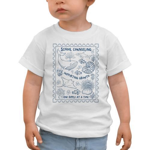School Counselor Ocean Guidance Counselor Back To School Graphic Toddler T-Shirt - Savourry