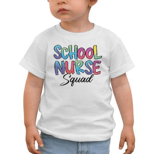 School Nurse Squad Tie Dye Back To School Appreciation Graphic Toddler T-Shirt - Savourry