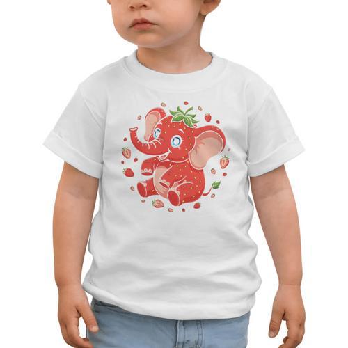 Strawberry Elephant Italian Brainrot Meme Back To School Premium Tri-Blend Graphic Toddler T-Shirt - Savourry