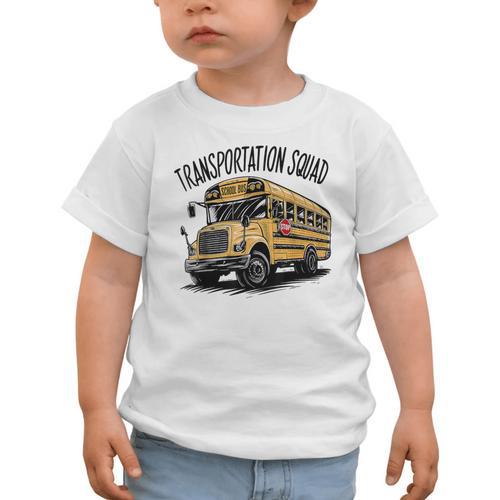 Transportation Squad Bus Drivers Back To School Graphic Toddler T-Shirt - Savourry
