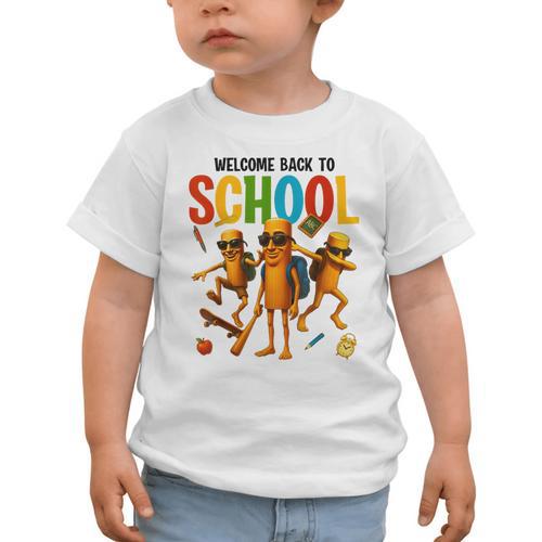 Tung Tung Sahur Back To School Brainrot Meme Boys Girls Kid Graphic Toddler T-Shirt - Savourry