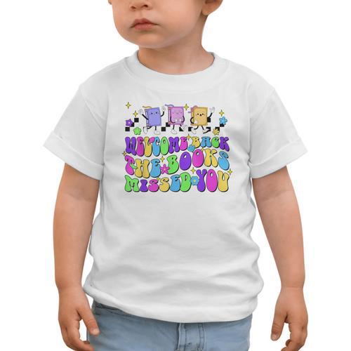 Welcome Back The Books Missed You Back To School Graphic Toddler T-Shirt - Savourry