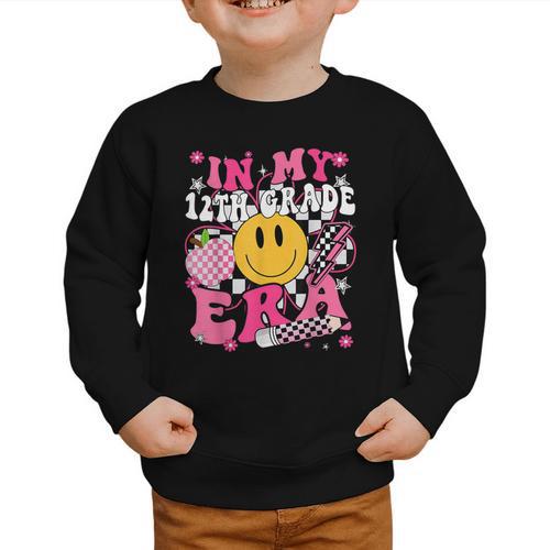 In My 12th Grade Era First Day Of School Back To School Girl Graphic Toddler Sweatshirt - Savourry