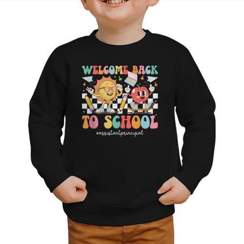 Back To School Assistant Principal First Day Of School Graphic Toddler Sweatshirt - Savourry