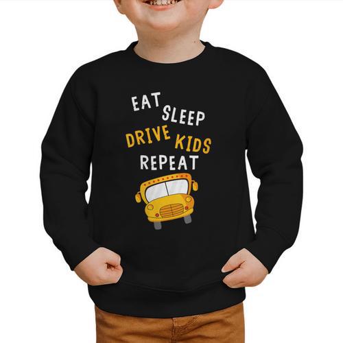 Back To School Bus Driver Appreciation Thank You Quote Graphic Toddler Sweatshirt - Savourry