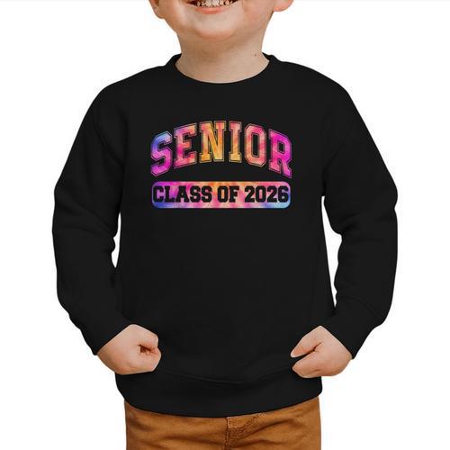 Back To School Colorful Senior Class Of 2026 Graduation Graphic Toddler Sweatshirt - Savourry
