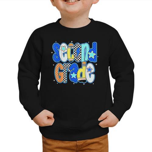 Back To School Hello Second Grade Team 2nd Grade Boy Girl Graphic Toddler Sweatshirt - Savourry