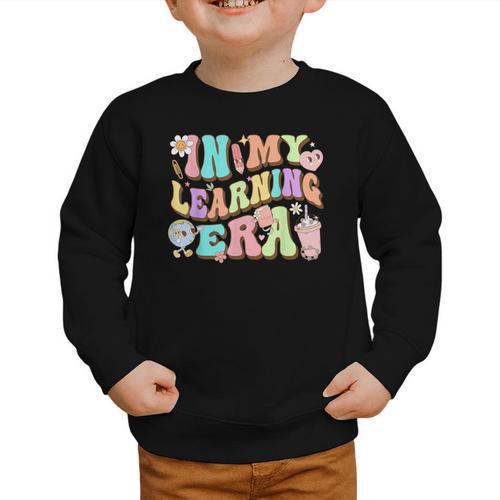 Back To School In My Learning Era Student Pre-K Kindergarten Graphic Toddler Sweatshirt - Savourry
