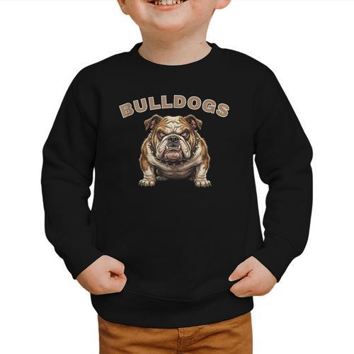 Bulldogs Back To School Spirit Graphic Toddler Sweatshirt - Savourry