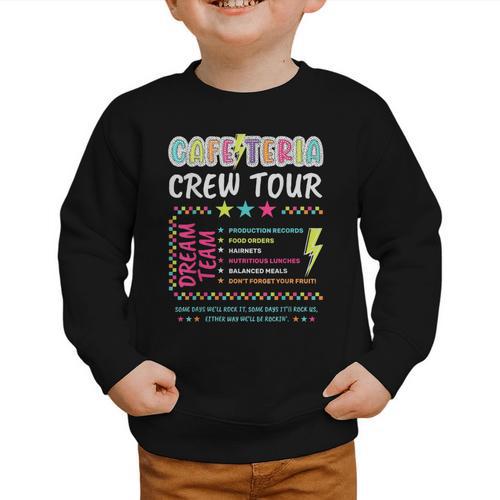 Cafeteria Crew Tour Lunch Lady Dream Team Back To School Graphic Toddler Sweatshirt - Savourry