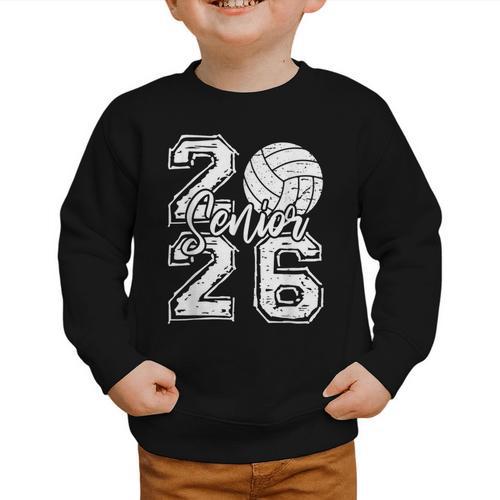 Class Of 2026 Volleyball Senior 2026 Back To School Graphic Toddler Sweatshirt - Savourry