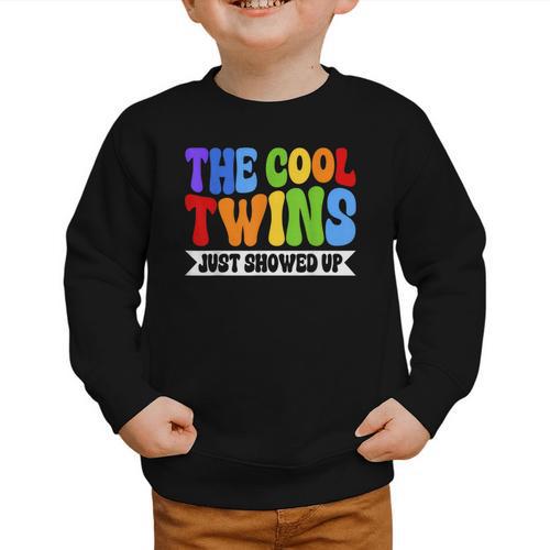 Cool Twins Just Showed Up Kid Boy Teen Twin Back To School Graphic Toddler Sweatshirt - Savourry
