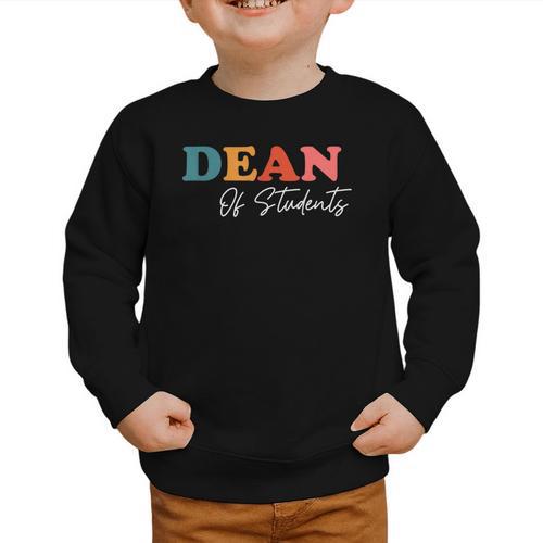 Dean Of Students Boho Cute Back To School Dean Graphic Toddler Sweatshirt - Savourry