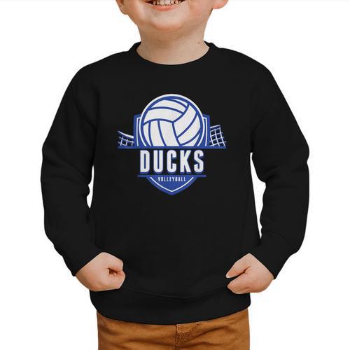 Ducks Volleyball Back To School Spirit B Graphic Toddler Sweatshirt - Savourry